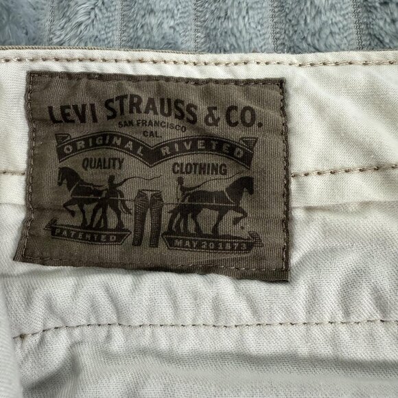 Levi's Cargo Pants Mens 34 Khaki Beige PC9-12462-0010 Utility White Tab 35x31 - Picture 9 of 12